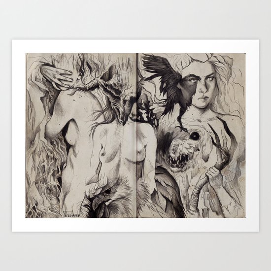 shake his trees Art Print