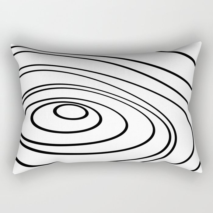 Abstract pattern - black and white. Rectangular Pillow