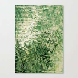 Shades Of Green Mood Abstraction Canvas Print