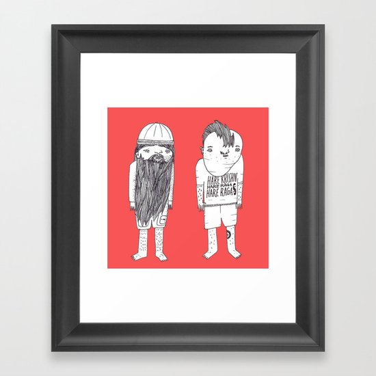 Jebba characters 9 Framed Art Print