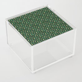 Green Gold Leopard Pattern Acrylic Box