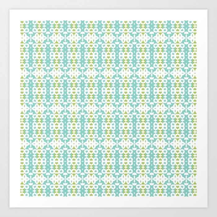 Abstract Fascade Pattern Artwork 02 Color 01 Art Print