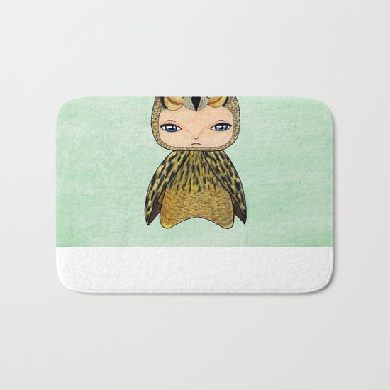 A Boy - Owl Bath Mat