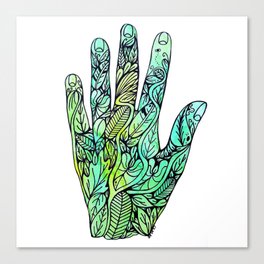 The hand of nature Canvas Print