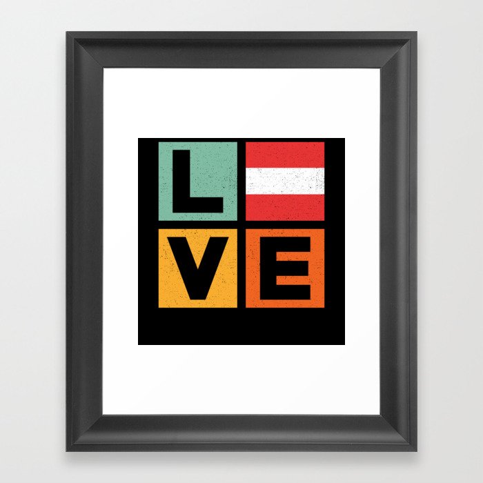 Austria Love Framed Art Print