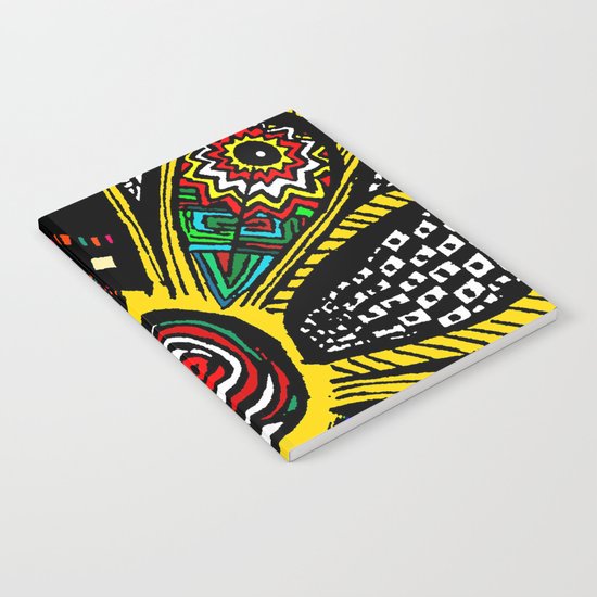 Patchwork Hippy Flower Notebook