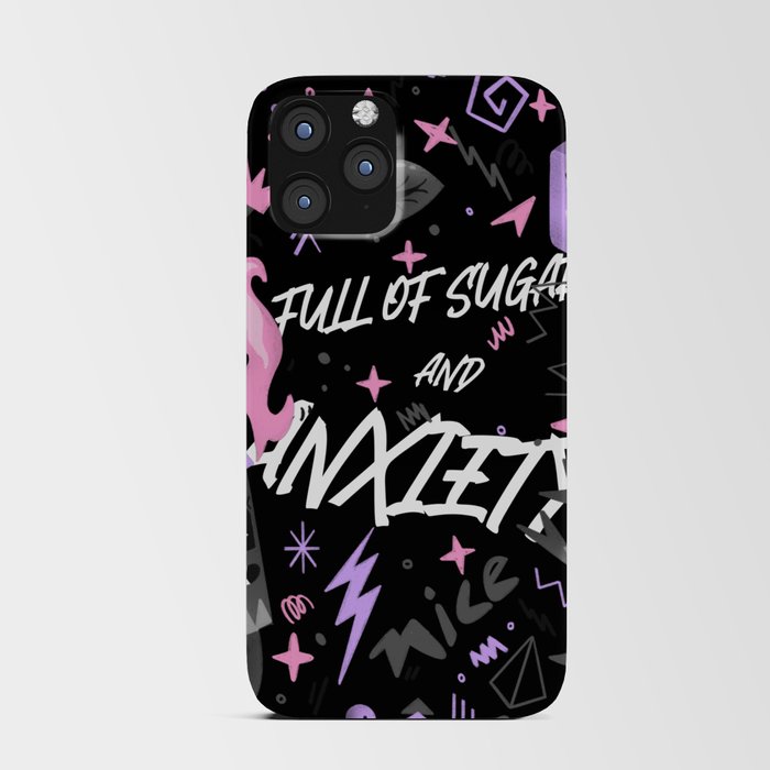 Full of sugar and anxiety iPhone Card Case