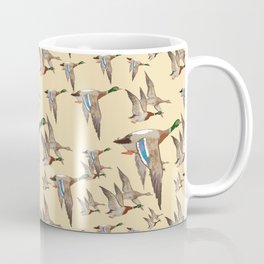 Flying wild ducks. Seamless  pattern Coffee Mug