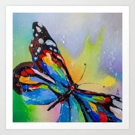 Bright butterfly Art Print
