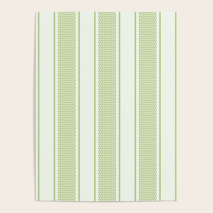 Vintage Striped Wallpaper Design With Dots In Pastel Green Poster By Danadudesign Society6 We have an extensive collection of amazing background images carefully chosen by our community. vintage striped wallpaper design with dots in pastel green poster by danadudesign