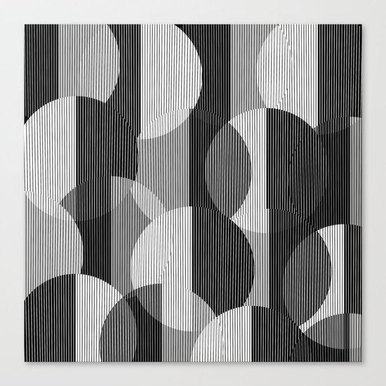 circles lines Canvas Print