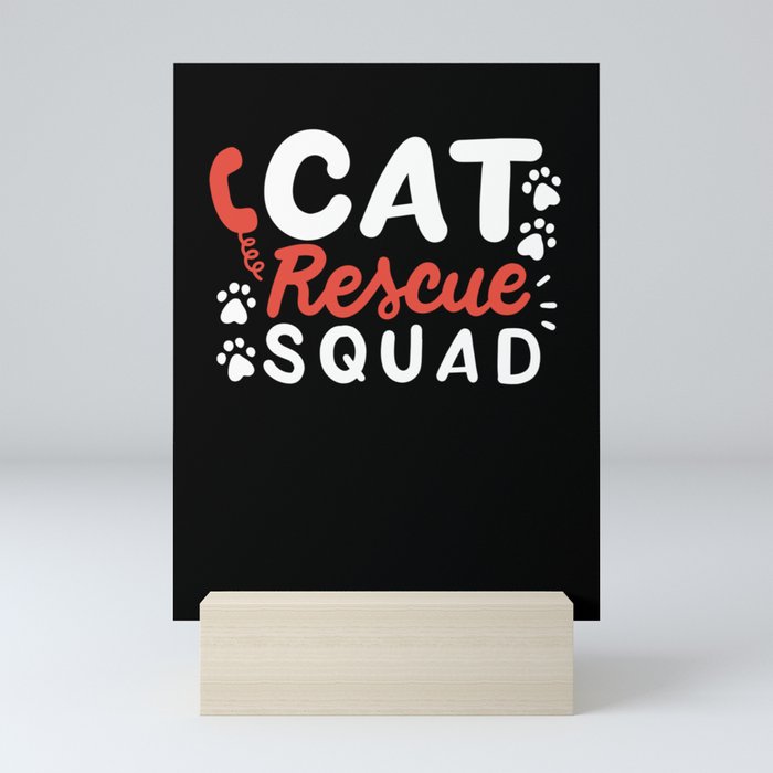 Cat Rescue Squad Mini Art Print