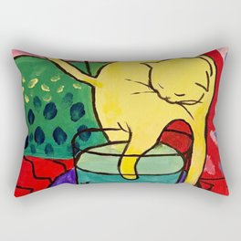 Cat with Red Fish- Henri Matisse Rectangular Pillow
