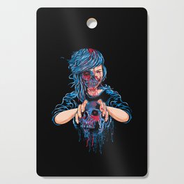 Devil Horror Skull Illustration Cutting Board