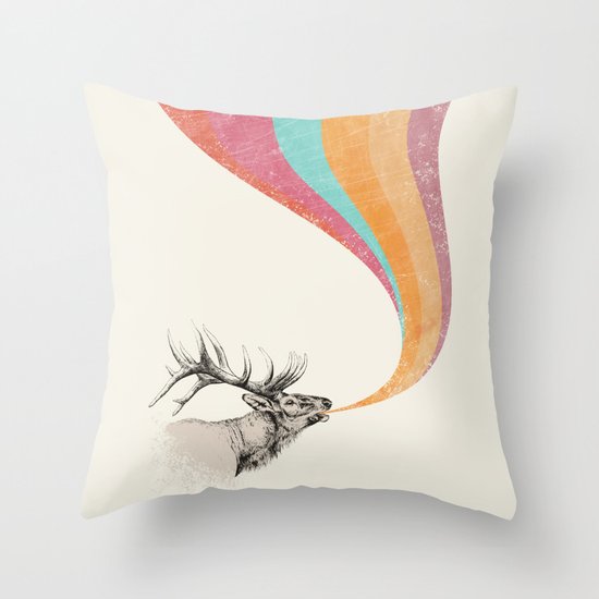 Elk Song Throw Pillow
