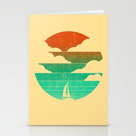 Go West (sail away in my boat) Stationery Cards