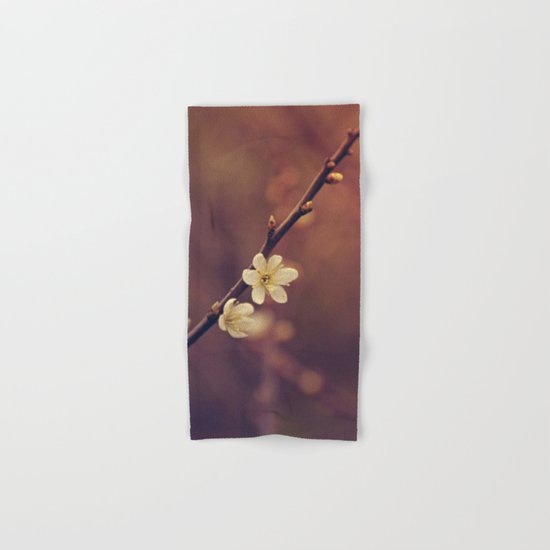 White Cherry blossom Hand & Bath Towel