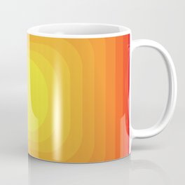 Gradient Sun Abstract Vintage Pattern Geometric Coffee Mug