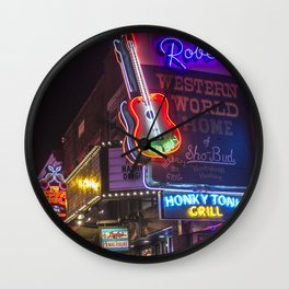 Nights in Nashville Wall Clock