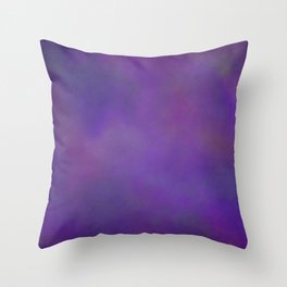 Abstract Soft Watercolor Gradient Ombre Blend 14 Dark Purple and Light Purple Throw Pillow