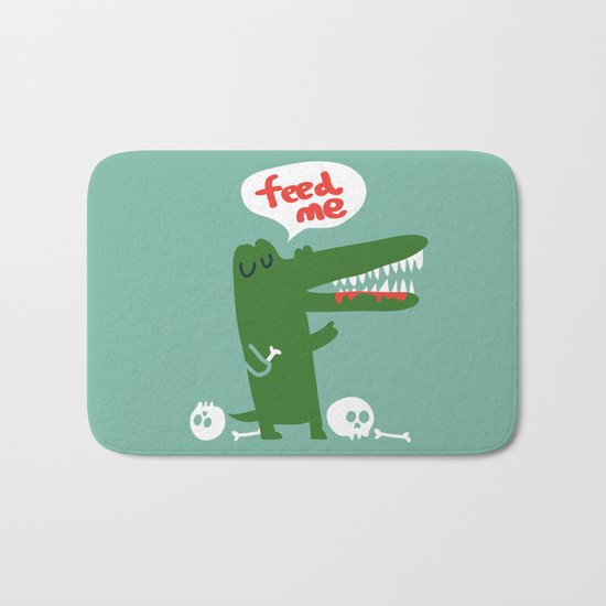 Hungry Hungry Alligator Bath Mat