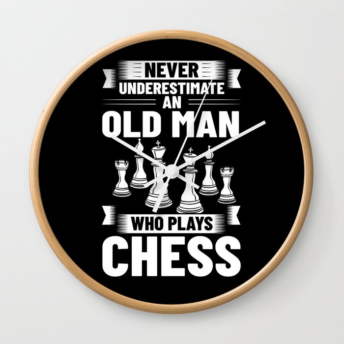 Chess Board Player Opening Game Beginner Wall Clock