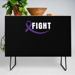 Purple November Fight Pancreatic Cancer Awareness Credenza