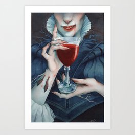 Ace of Cups, Unseelie Fae Art Print