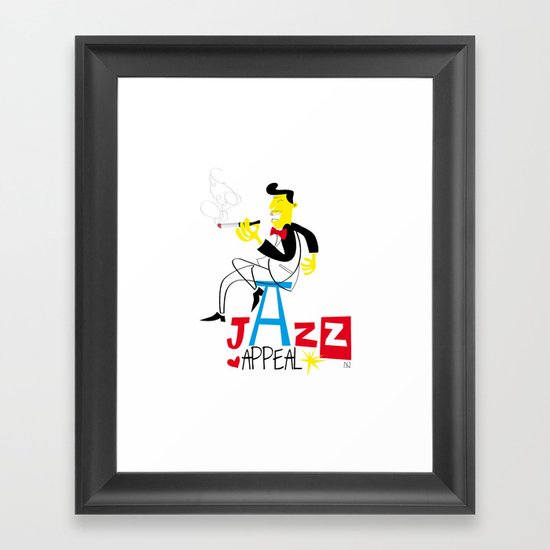 jazz appeal Framed Art Print