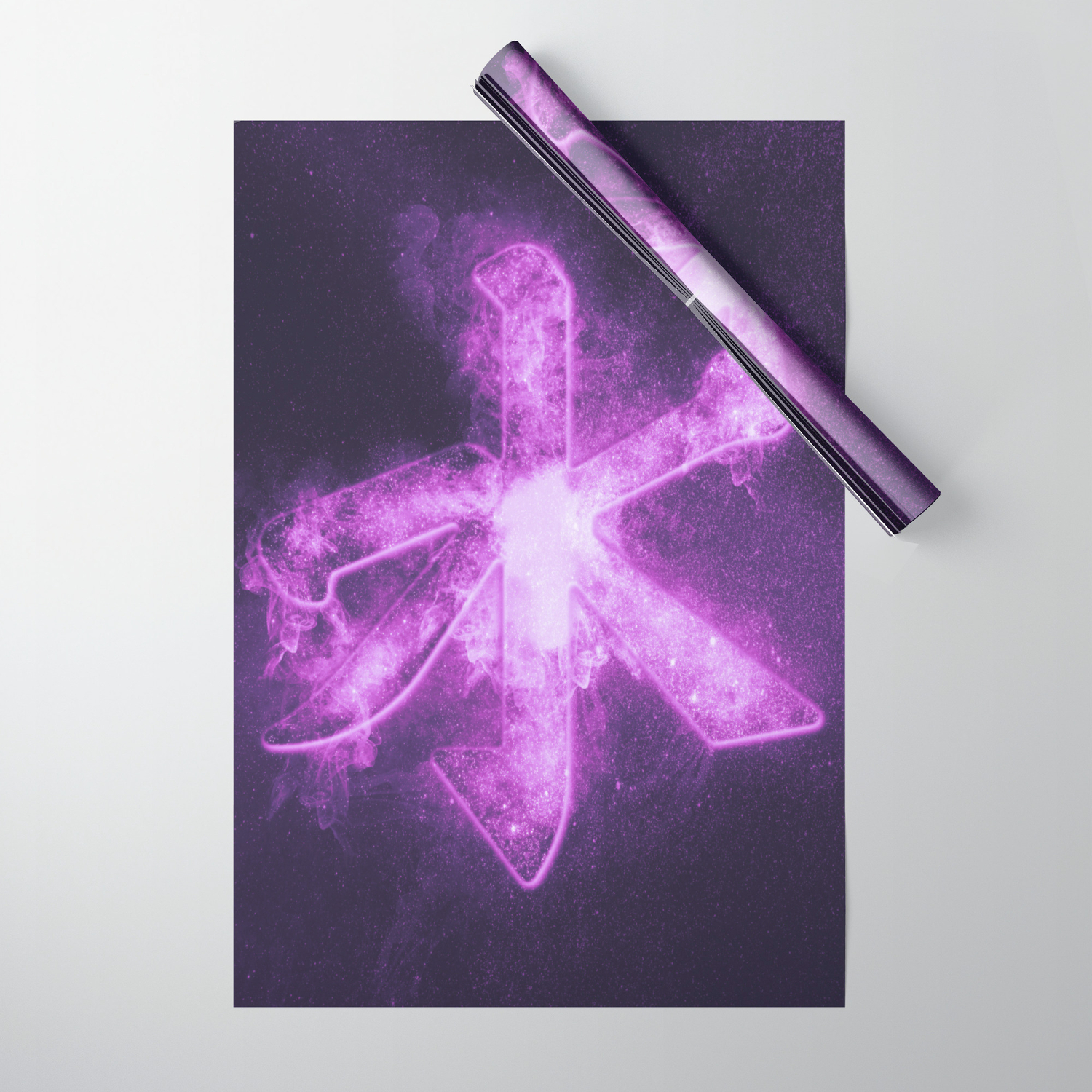 Confucian Symbol Chinese Philosophy Abstract Night Sky