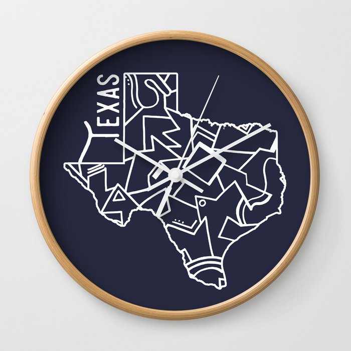 Texas Strong (Dark Blue) Wall Clock