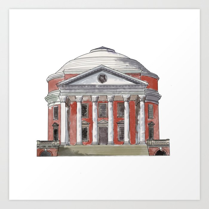James Dyson Underholde magasin UVA Rotunda Art Print by Art by Abby Lamdan | Society6