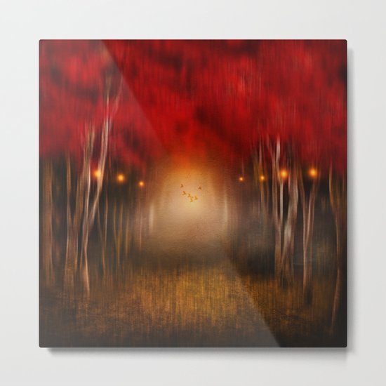 Red Melody Metal Print