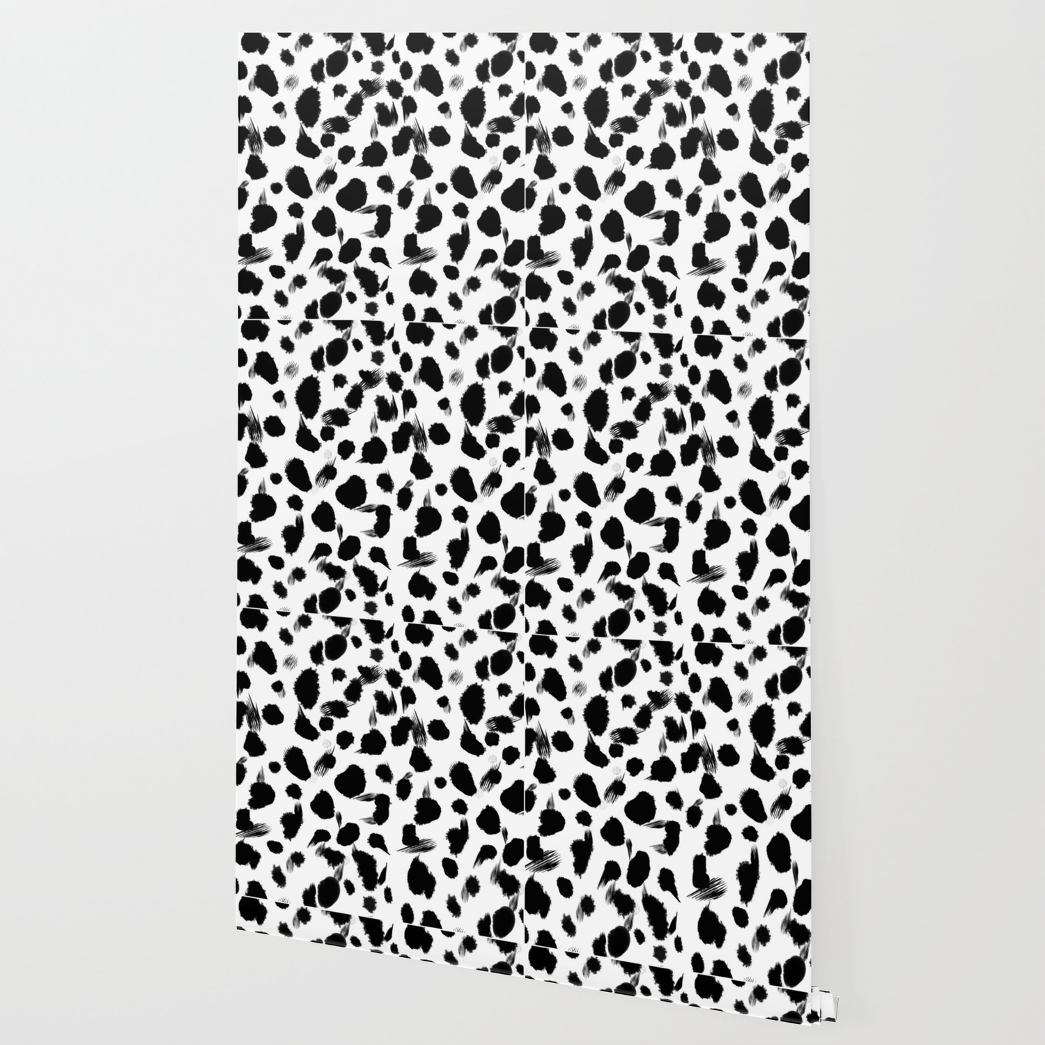 Dalmatian Print Monochrome Wallpaper By Monnolife Society6
