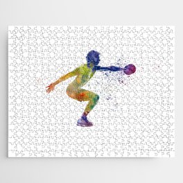 Fitness in watercolor Jigsaw Puzzle