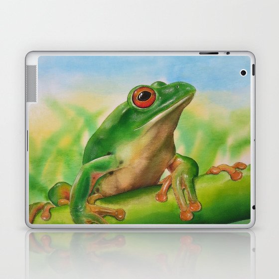 Green Treefrog Laptop & iPad Skin