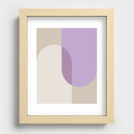 Soft Pastel Neutrals Arches Composition Recessed Framed Print
