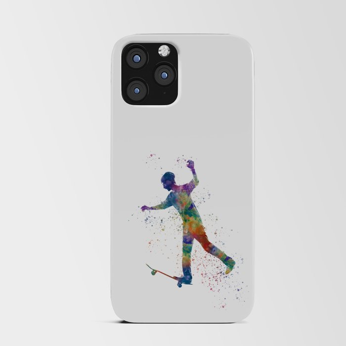 watercolor skater iPhone Card Case