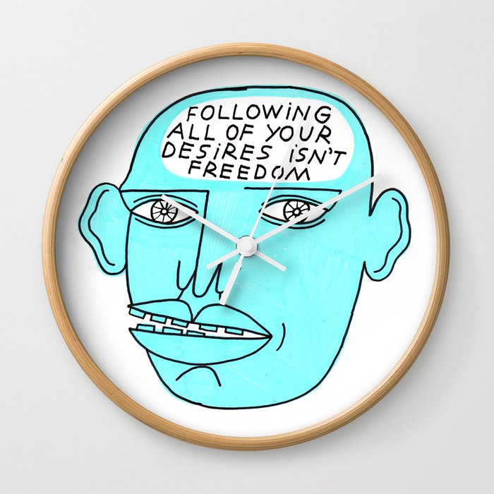 Talking Head 1 Wall Clock