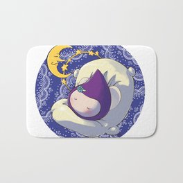 Sleeping Poppette and the Moon Bath Mat