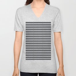 metal shutter background - silver sun blind pattern  V Neck T Shirt