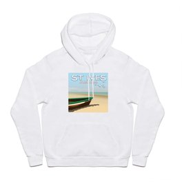 St Ives ,Cornwall ,beach travel poster, Hoody