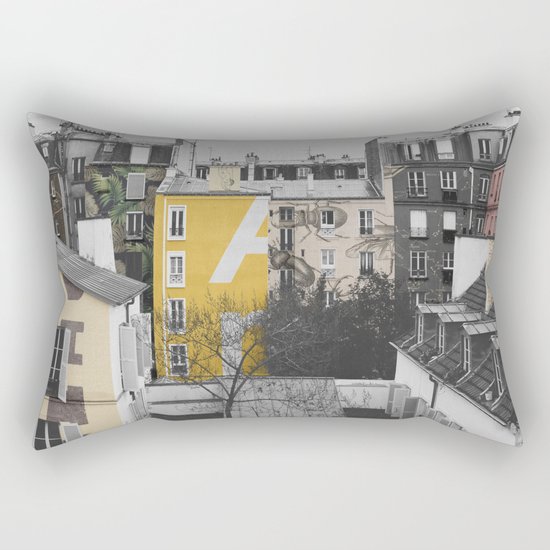 Paris I (Tags) Rectangular Pillow