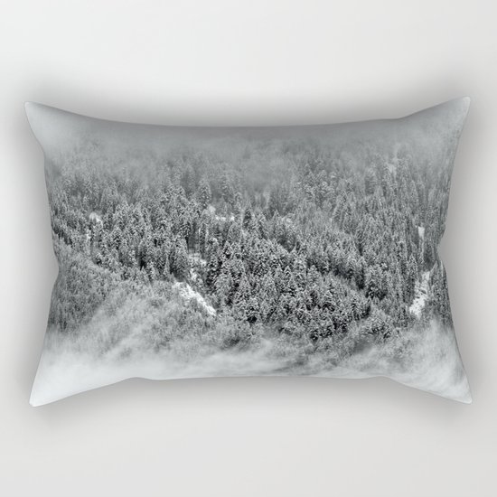 Misty Forest Rectangular Pillow