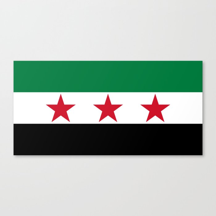 Independence flag of Syria Canvas Print