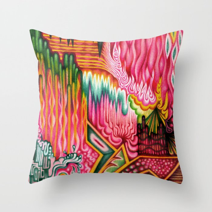 Sunk into a Candy Cave Throw Pillow