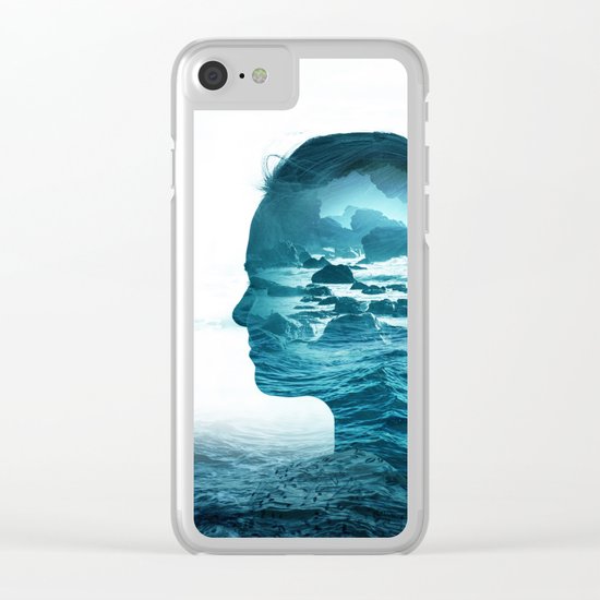 The Sea Inside Me Clear iPhone Case