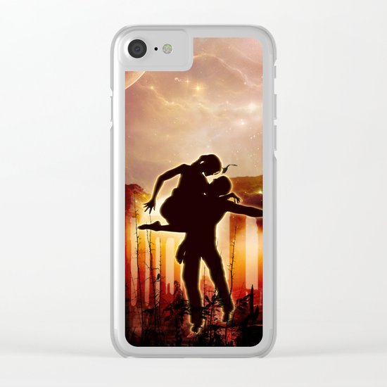 Dancing in the night Clear iPhone Case