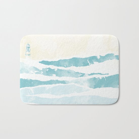 Sea waves Bath Mat