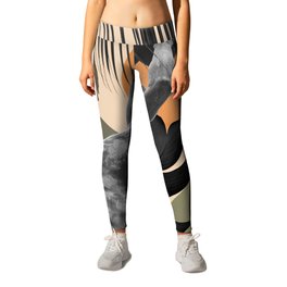 Olympic Discus Thrower Abstract Finesse #1 #wall #art #society6 Leggings